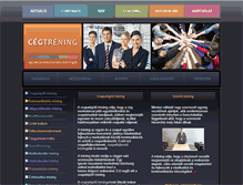 Tablet Screenshot of cegtrening.hu
